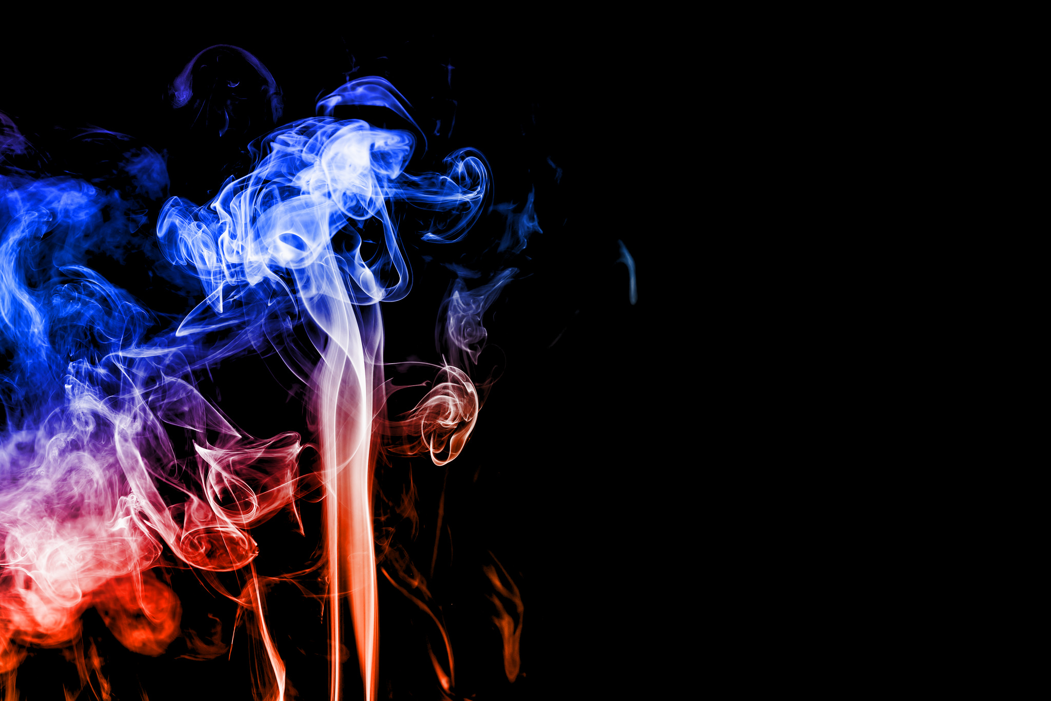 Photo Blue Red Smoke Red Blue Smoke Black Background Free Pictures On Fonwall
