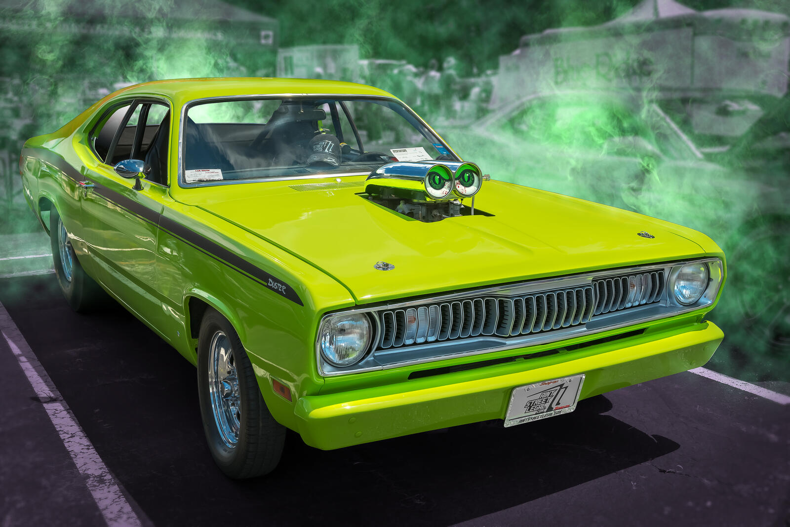 Wallpapers 970 Plymouth Duster 1970 Plymouth Duster 440 2018 Blue Ridge Community College Car Show on the desktop