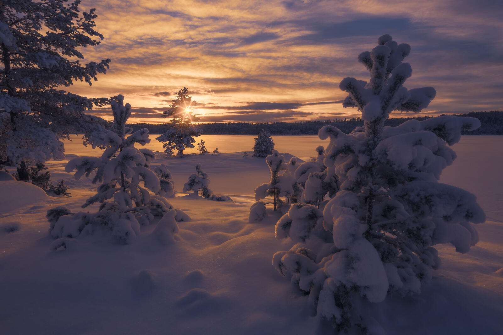 Обои Norway зима небо на рабочий стол