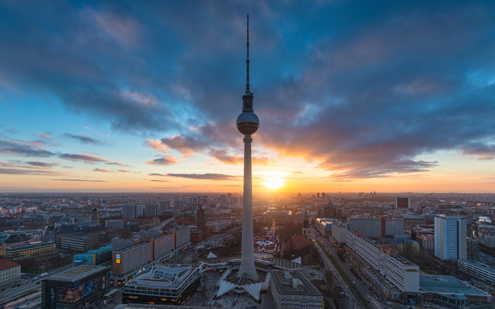 免费照片柏林的电视塔