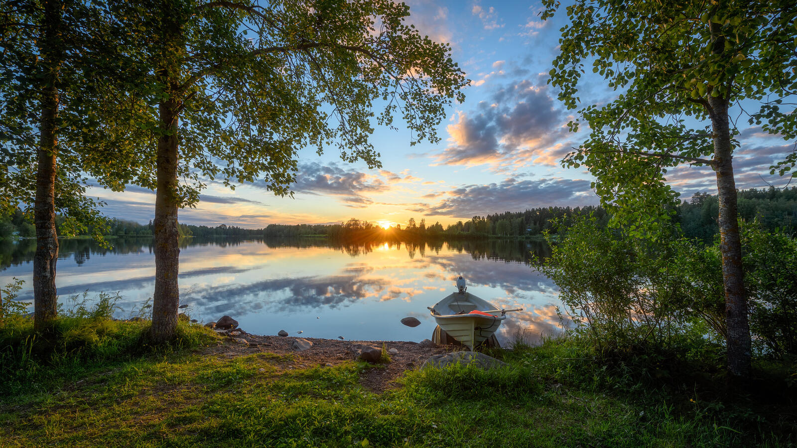 免费照片芬兰的Ouluijoki河