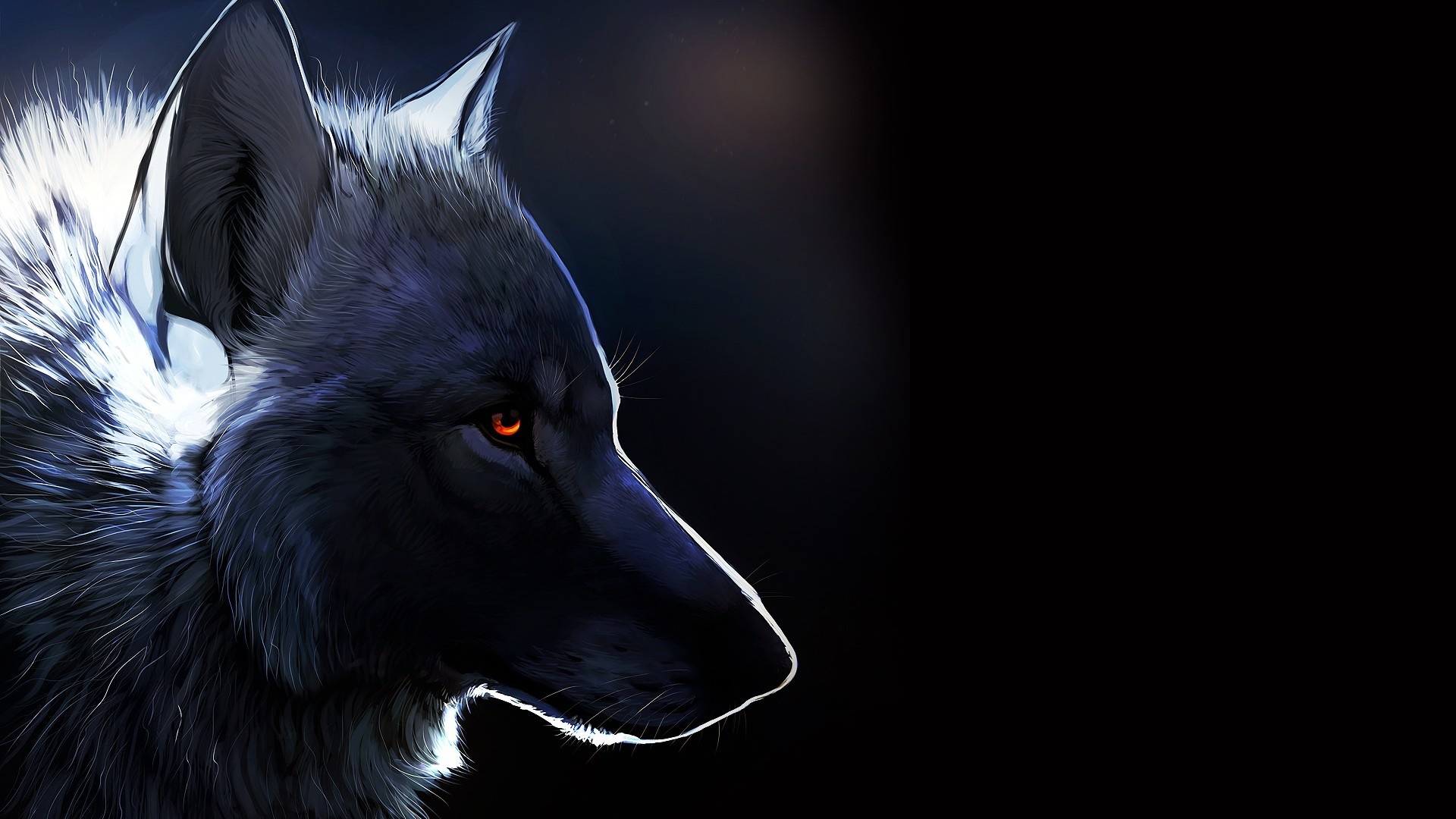 Wallpapers Item wolf computer graphics on the desktop