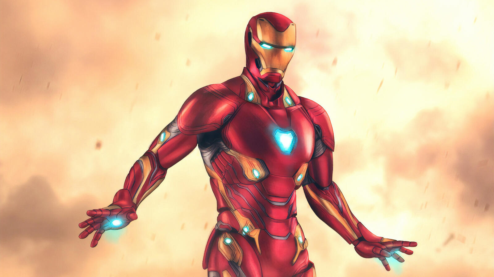 Wallpapers Iron Man superheroes digital art on the desktop