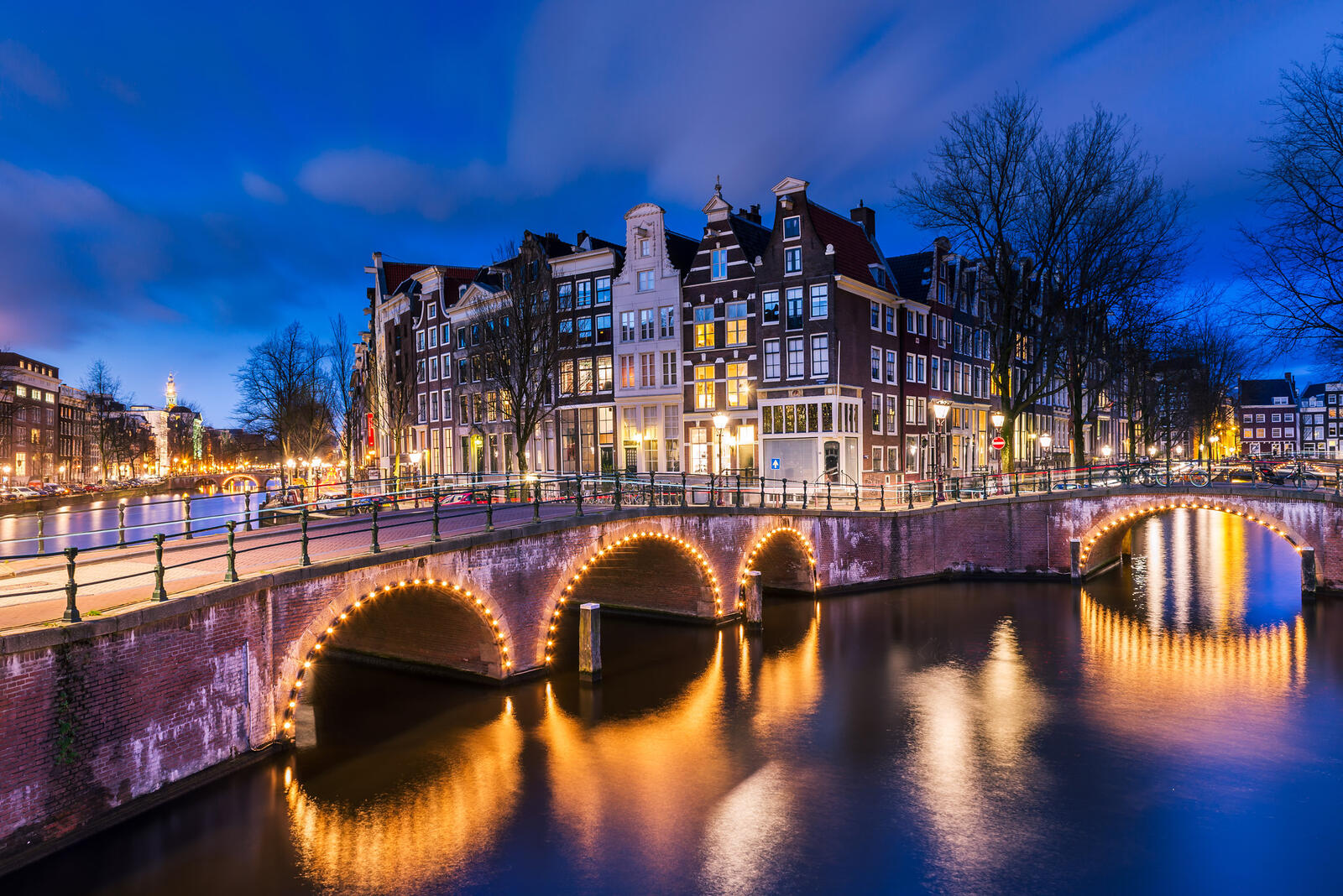 Обои архитектура Амстердам Нидерланды на рабочий стол