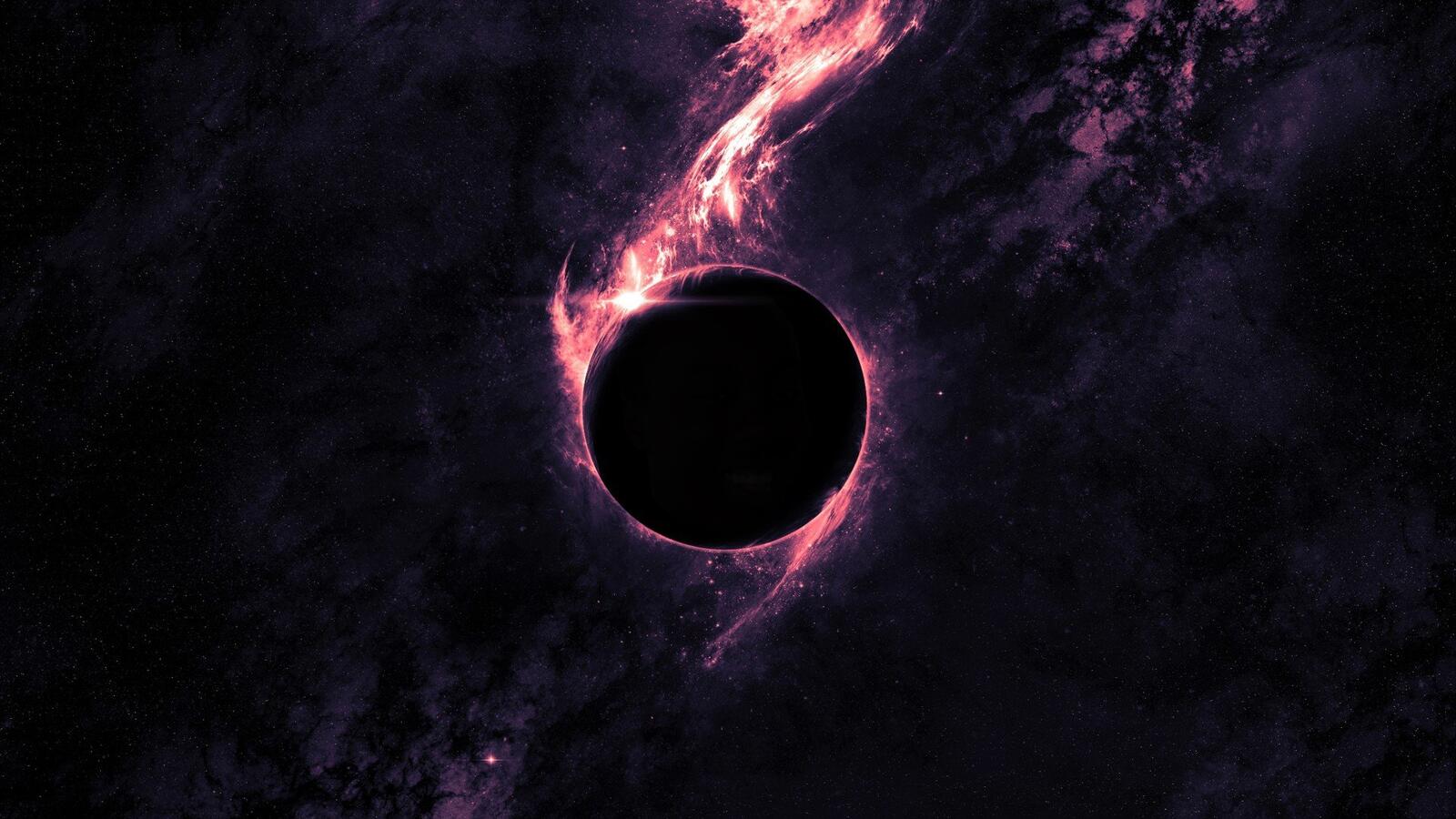 Обои черная дыра туманность Вселенная на рабочий стол