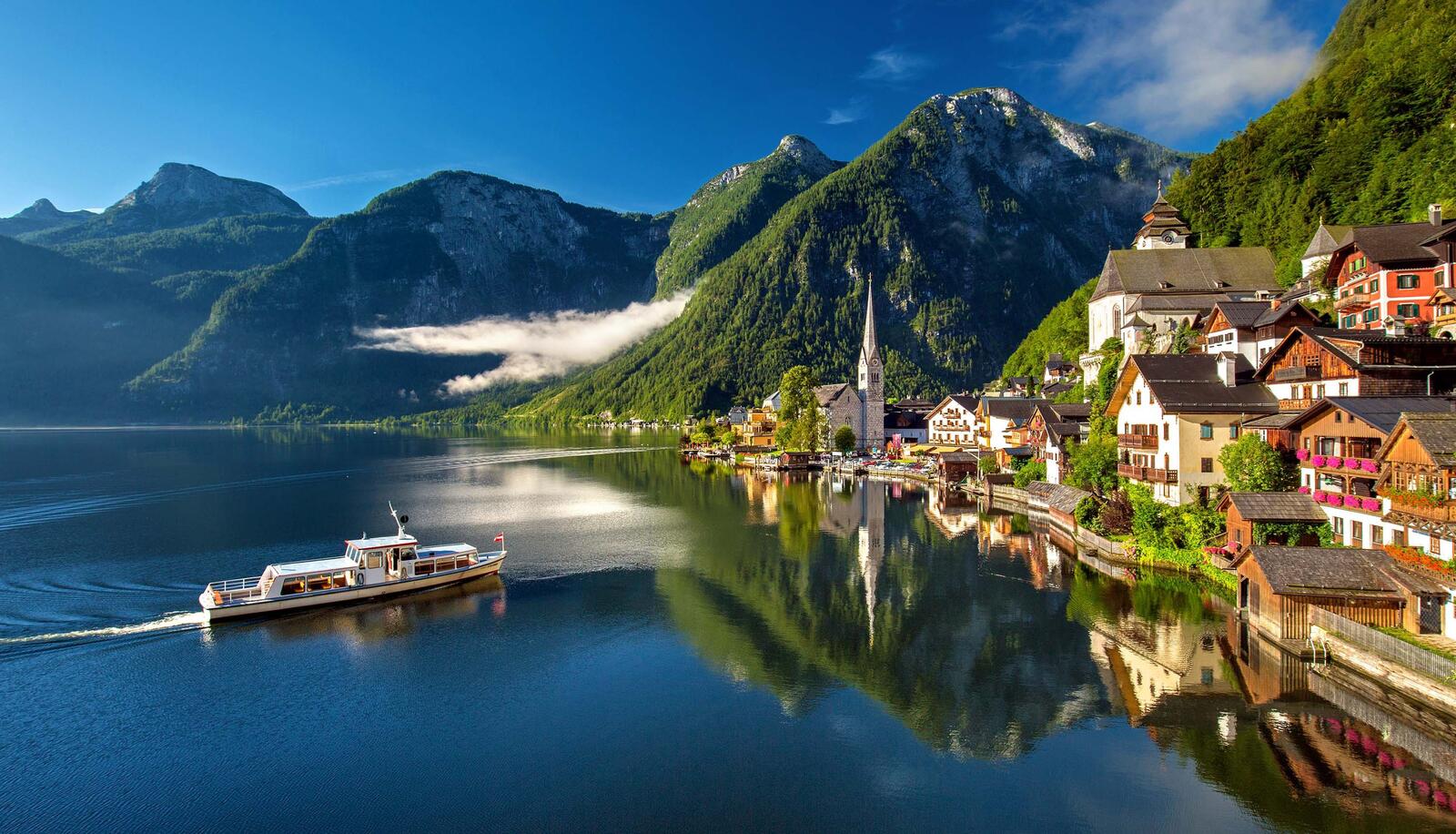 Wallpapers at home by the water hallstatt Austria on the desktop