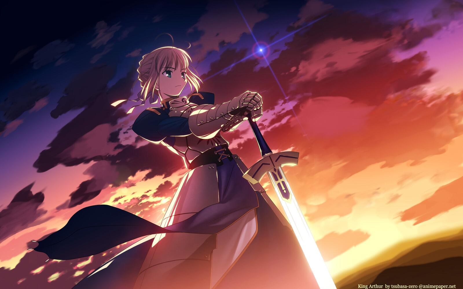 Wallpapers Fate Night photoshop on the desktop