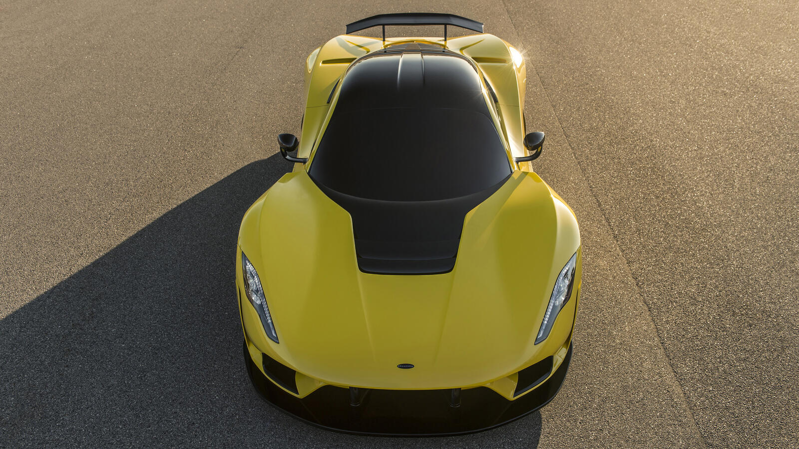 Wallpapers Hennessey sports car yellow on the desktop