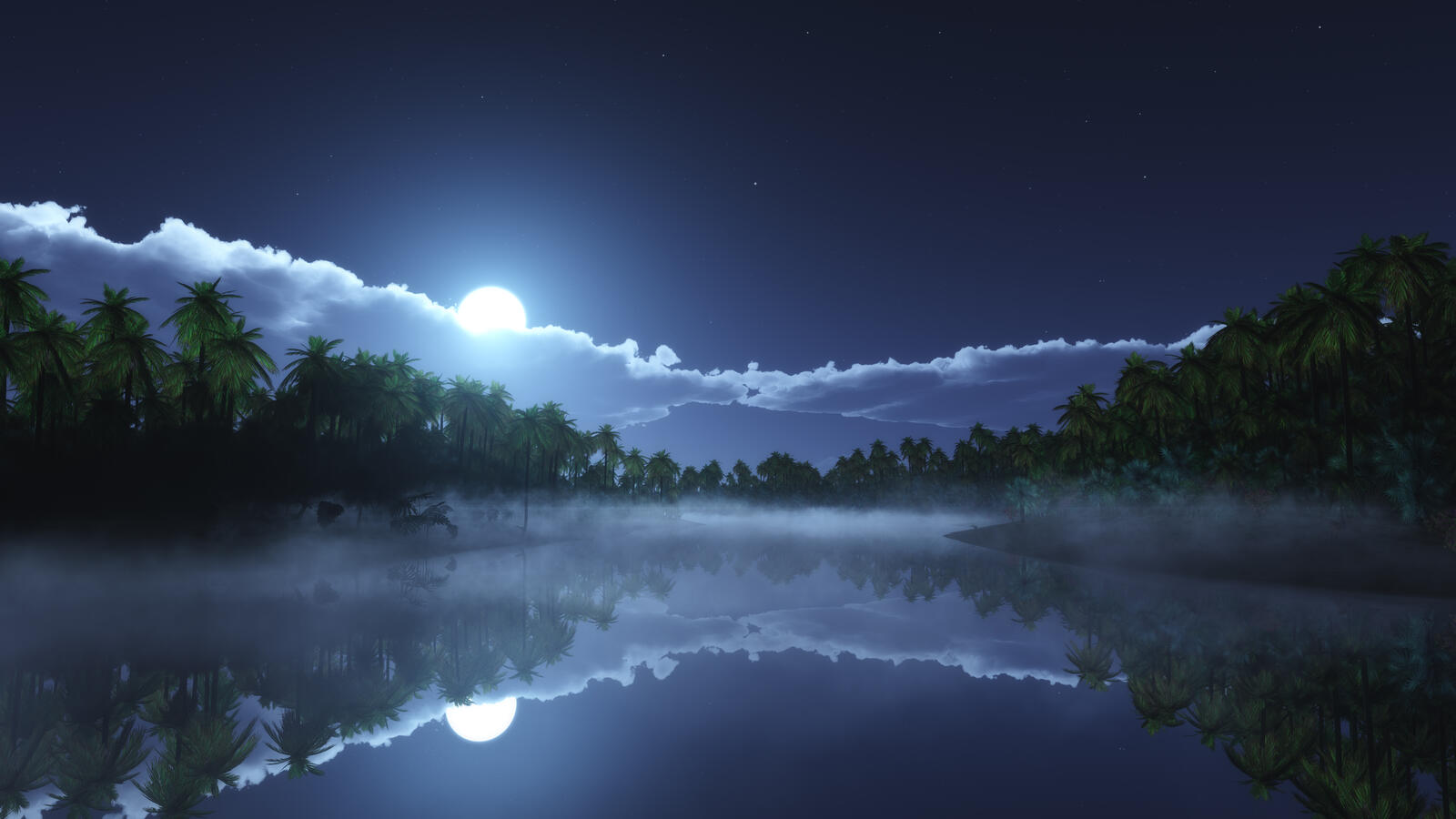 Wallpapers Night nature reflection on the desktop