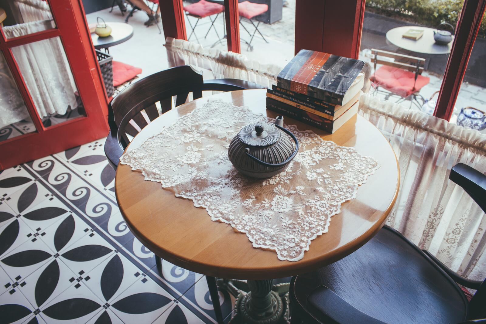 桌面上的壁纸咖啡馆 假日 书籍