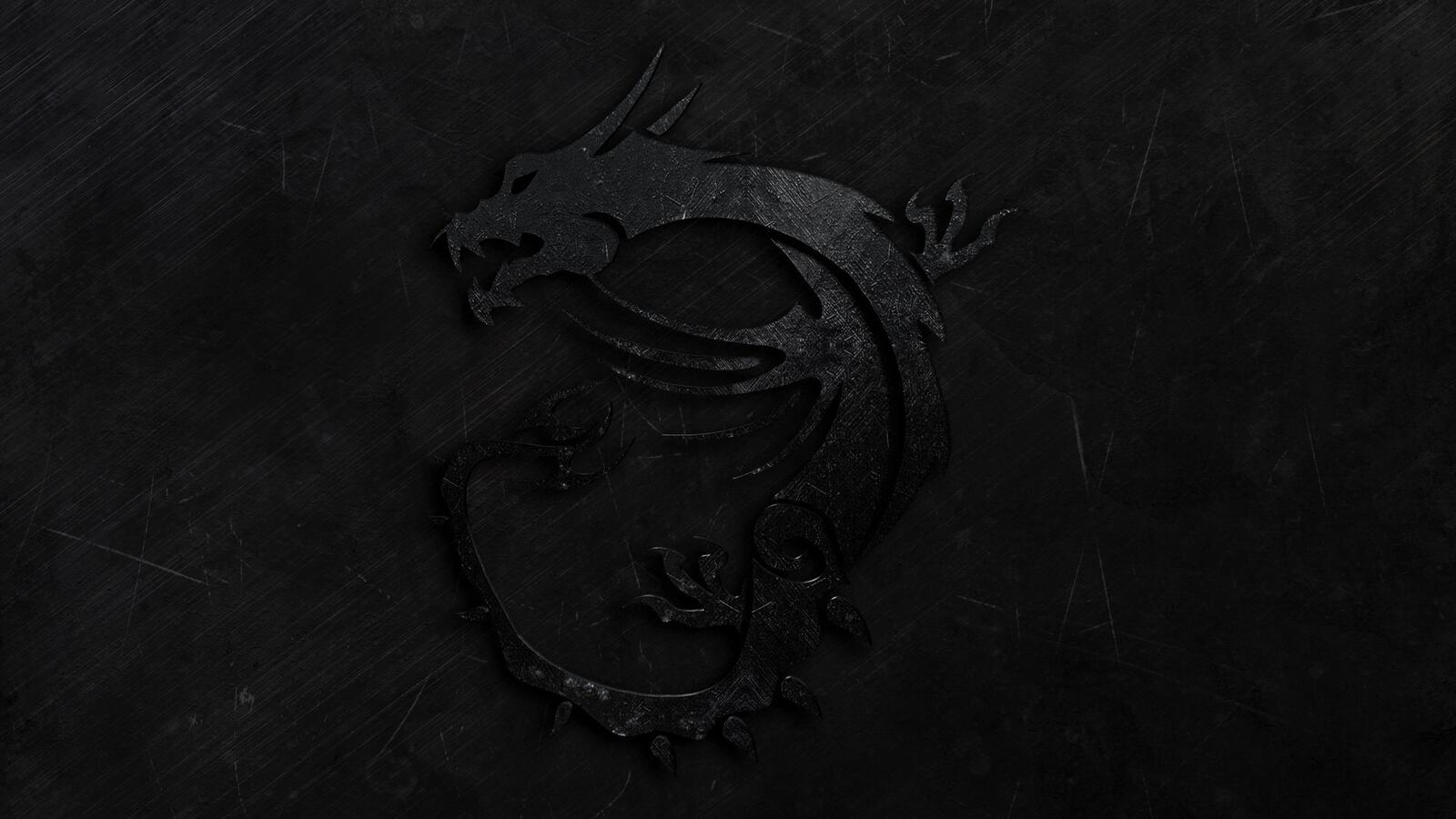 Wallpapers dragon black over a dark background on the desktop