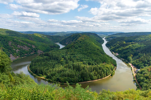 Bend of the Saar River - River Saar