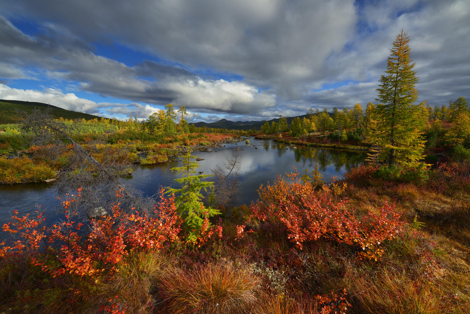 Free photo Paints Magadan autumn