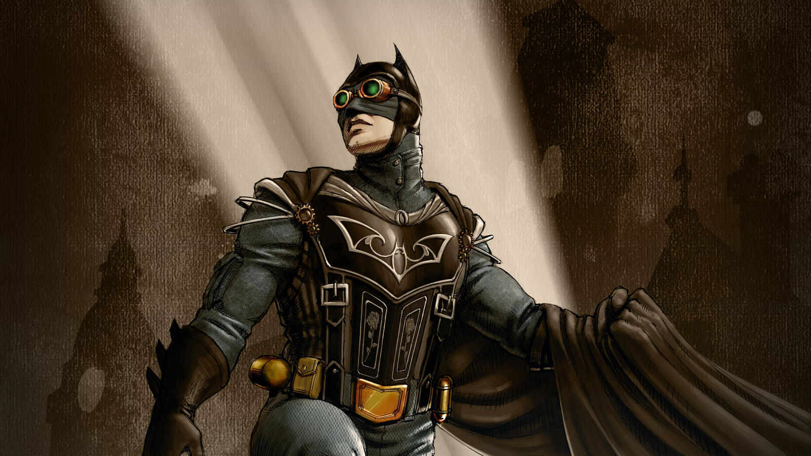 桌面上的壁纸蝙蝠侠 蒸汽朋克 超级英雄