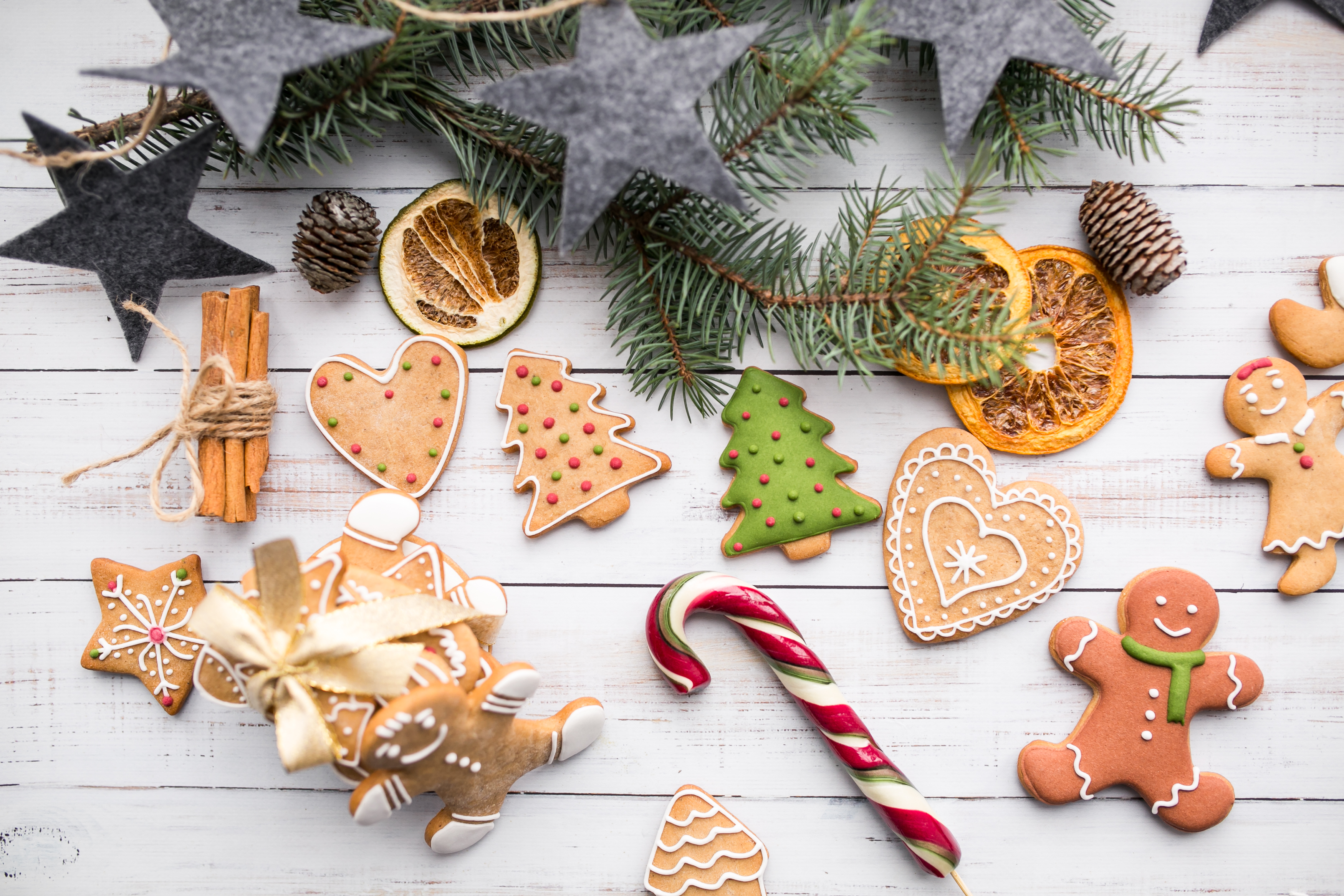 Photo free candy, gingerbread, decor
