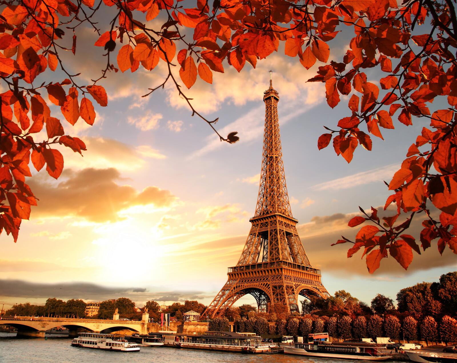 桌面上的壁纸秋季 法国 城市