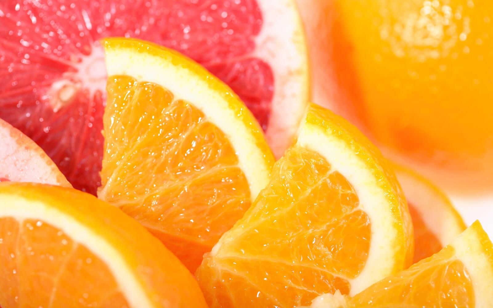 Wallpapers slices orange sweet and sour on the desktop