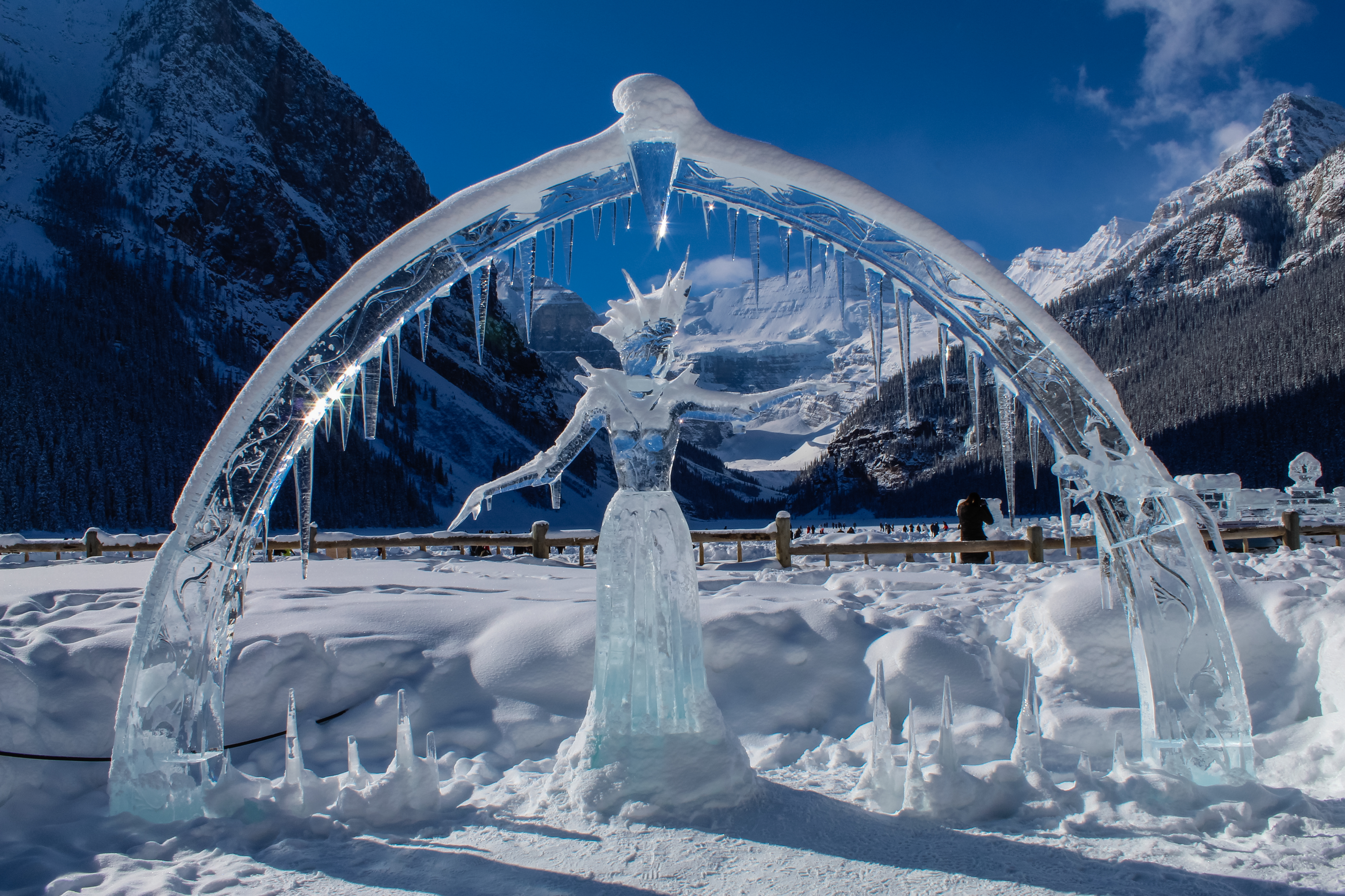 Photo free Figure from ice, ice, winter landscapes