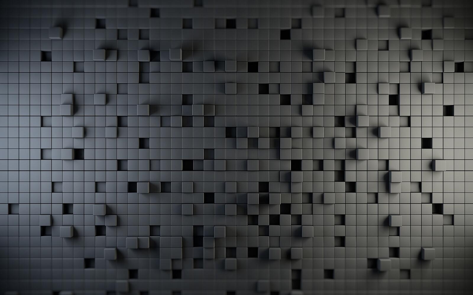 Wallpapers walls cubes 3d graphics on the desktop