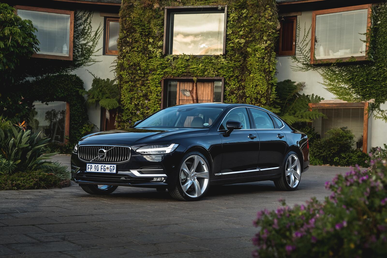 Wallpapers volvo s90 black side view on the desktop