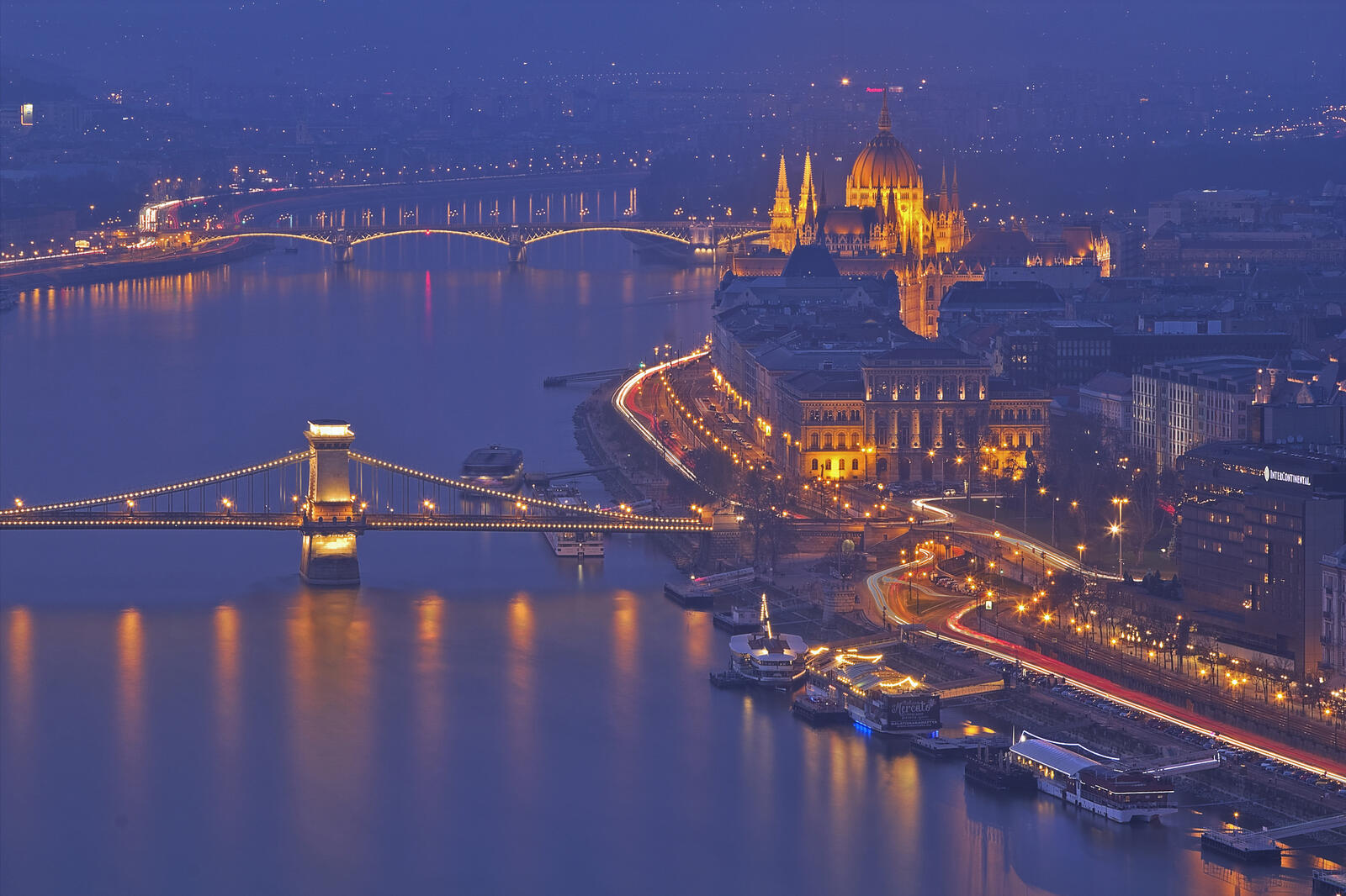 Обои Будапешт Венгрия мосты на рабочий стол