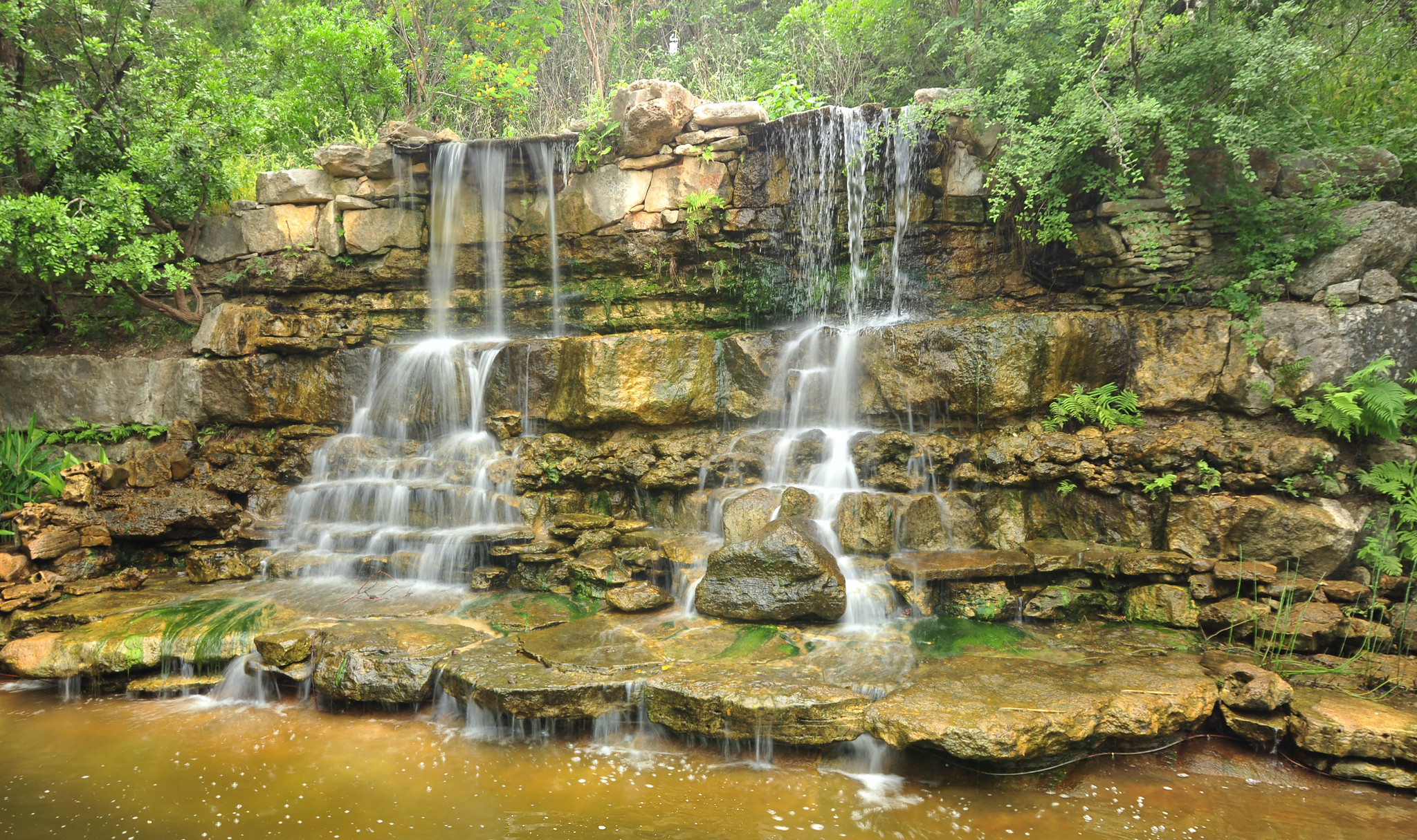 Фото бесплатно водопад в парке зилкер, водопад, водопад в лесу