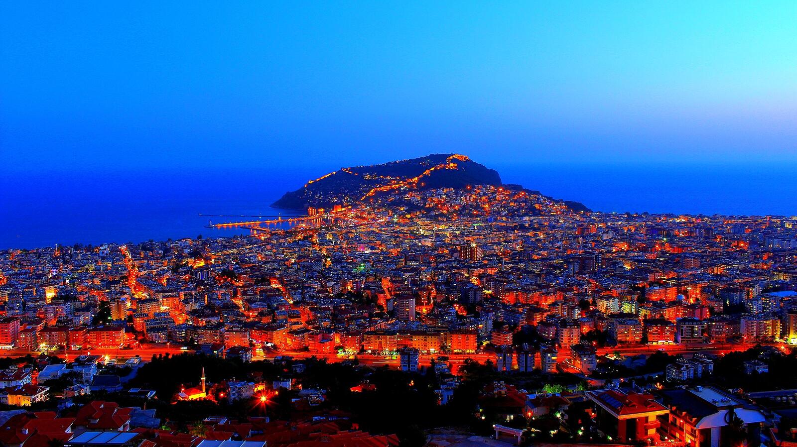 Wallpapers cityscape Alanya city on the desktop