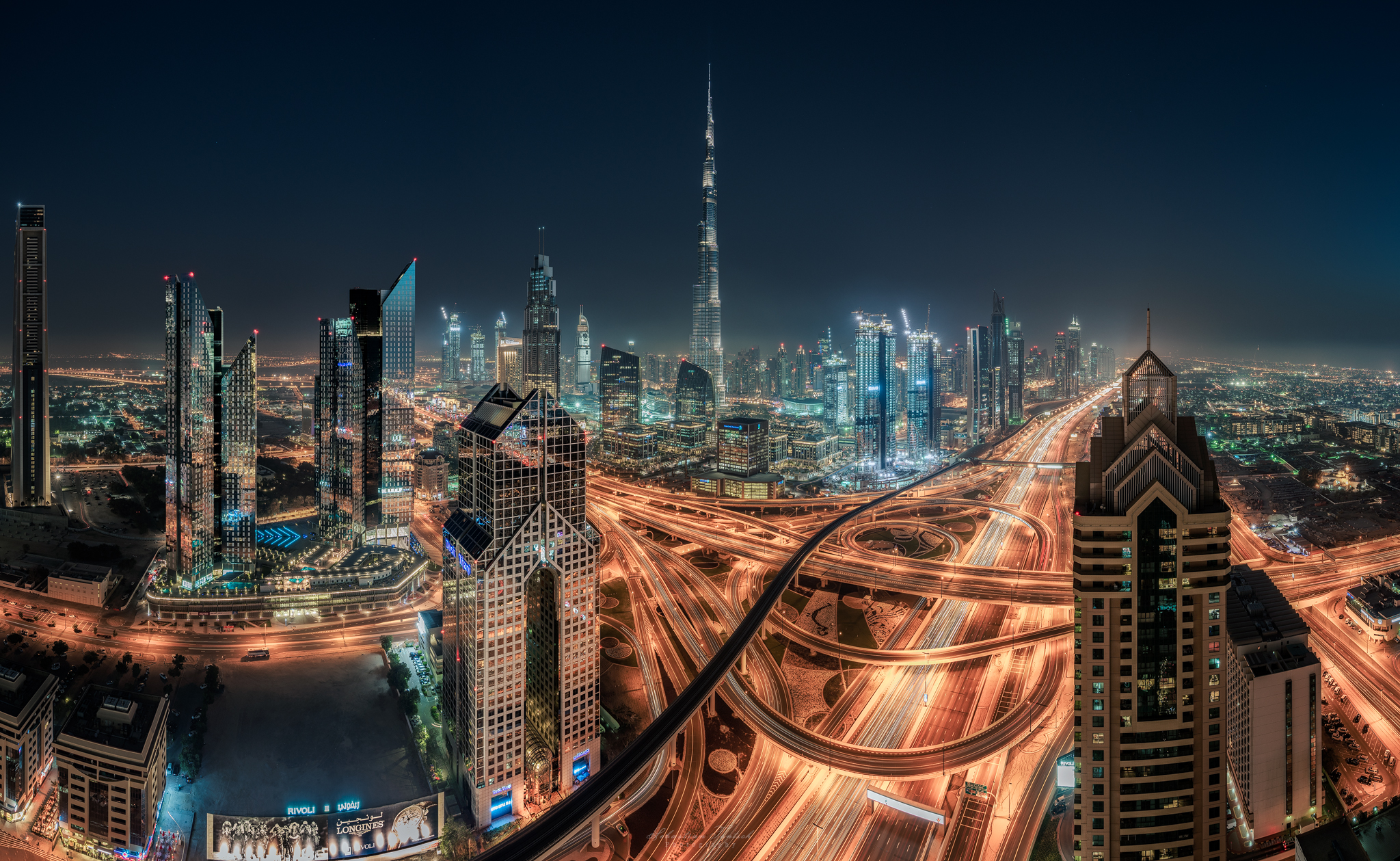 Wallpapers illumination United Arab Emirates night on the desktop