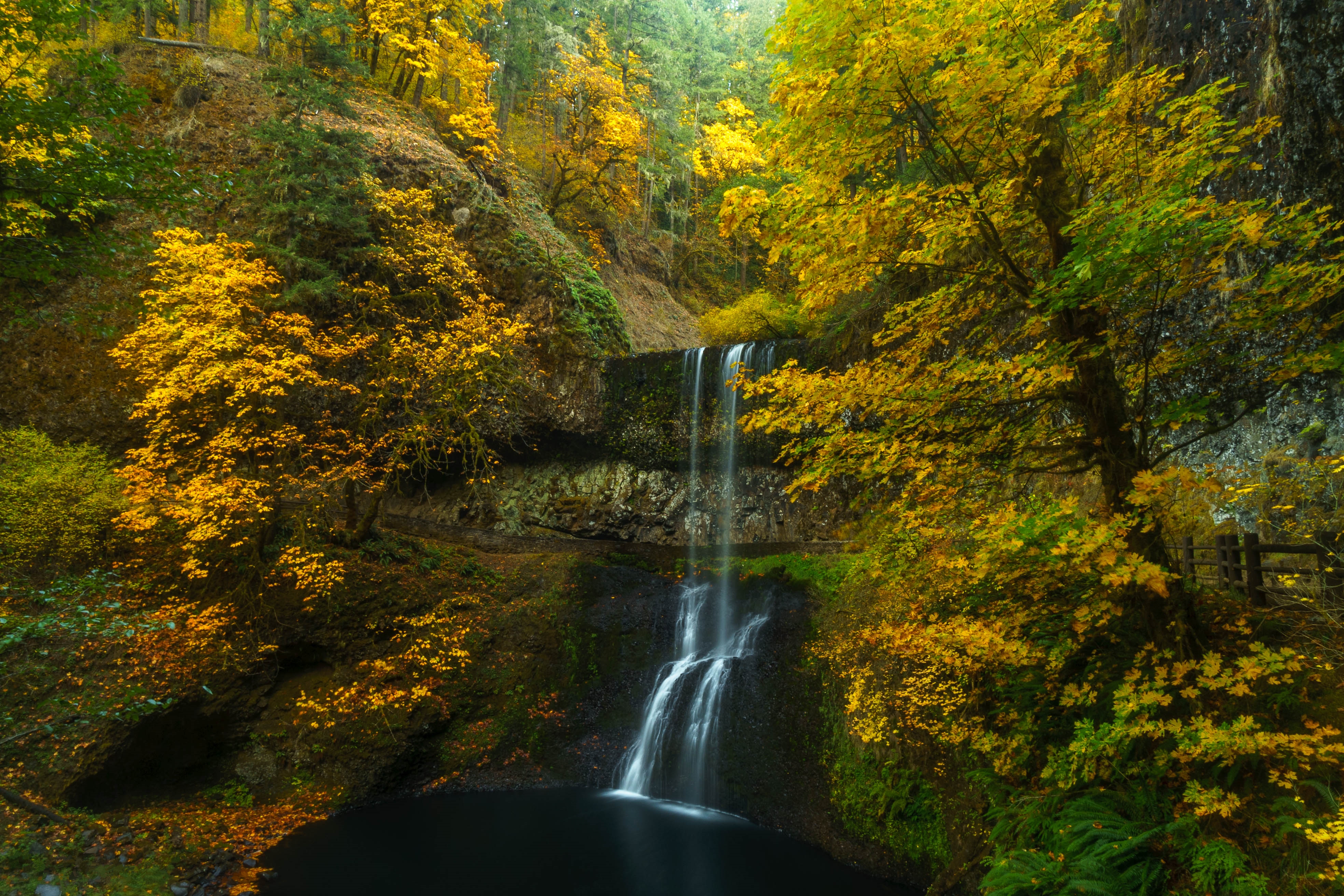 Wallpapers Lower South Falls Oregon United States on the desktop