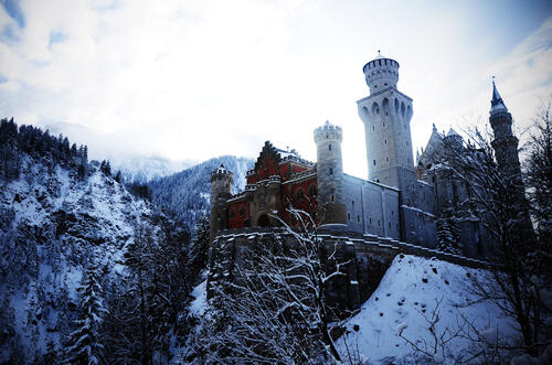 Winter Neuschwanstein Castle