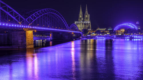 Cologne - the city at night