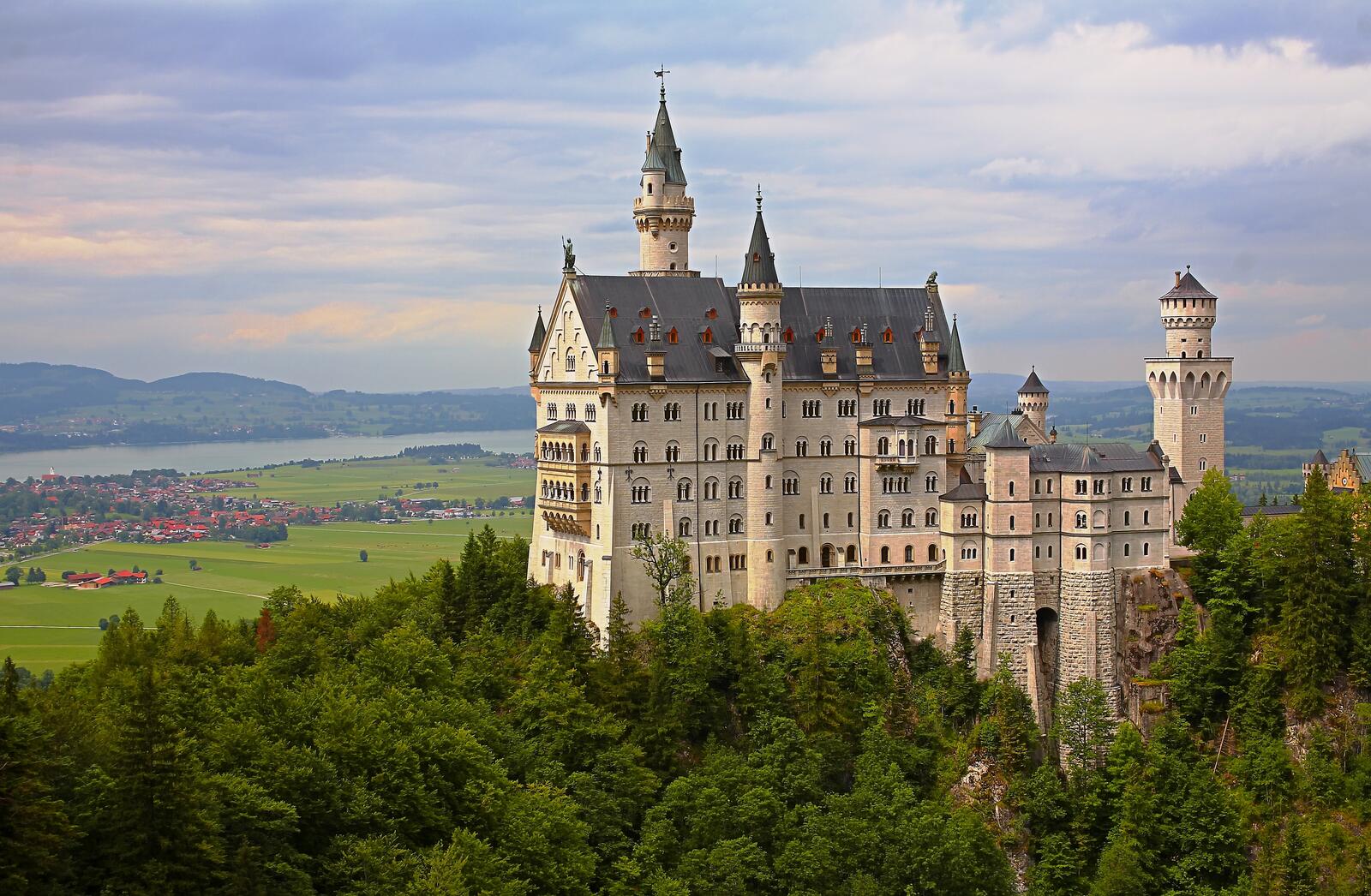 Бесплатное фото Замок Нойшванштайн в Баварии
