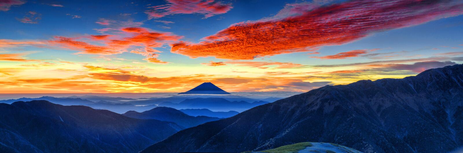 Wallpapers Mount Fuji Mountains Nature on the desktop