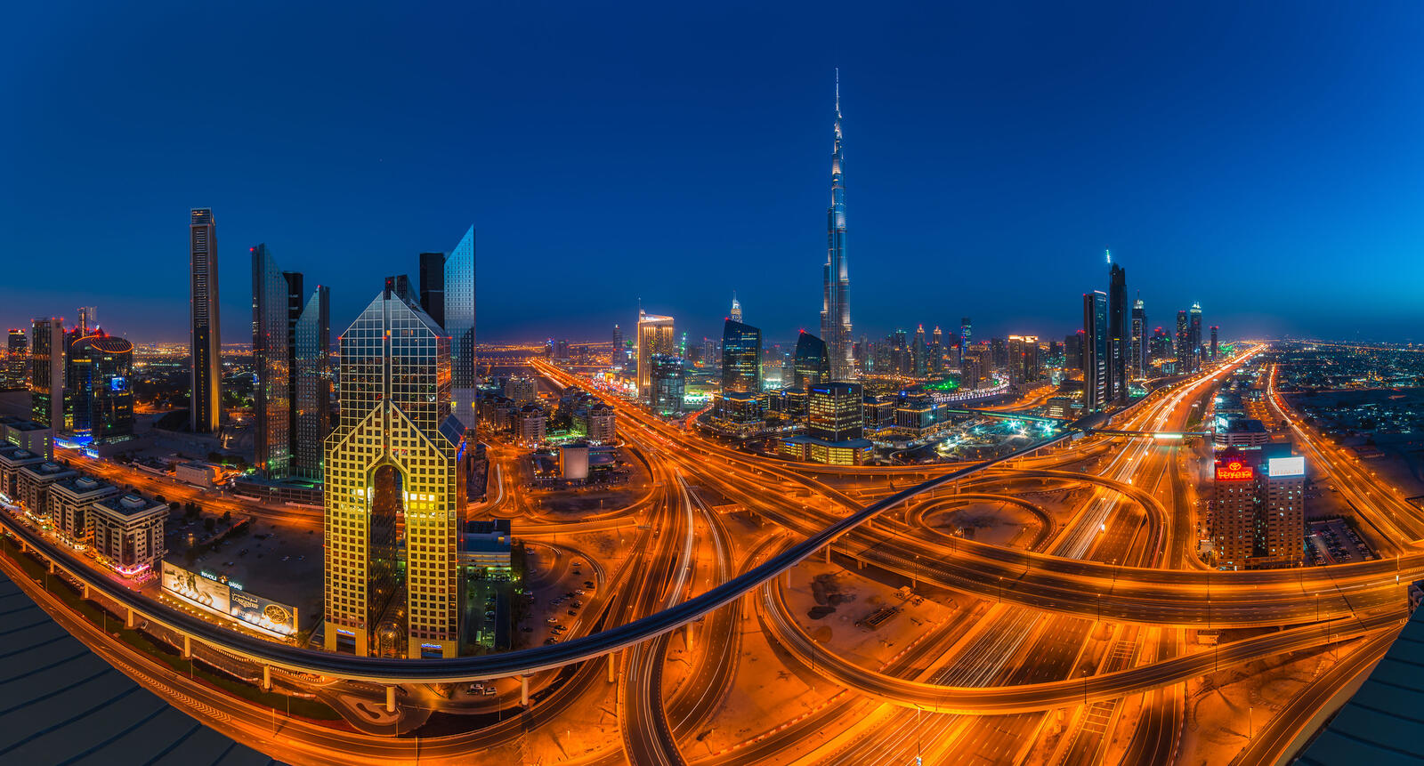 Wallpapers UAE night lights on the desktop