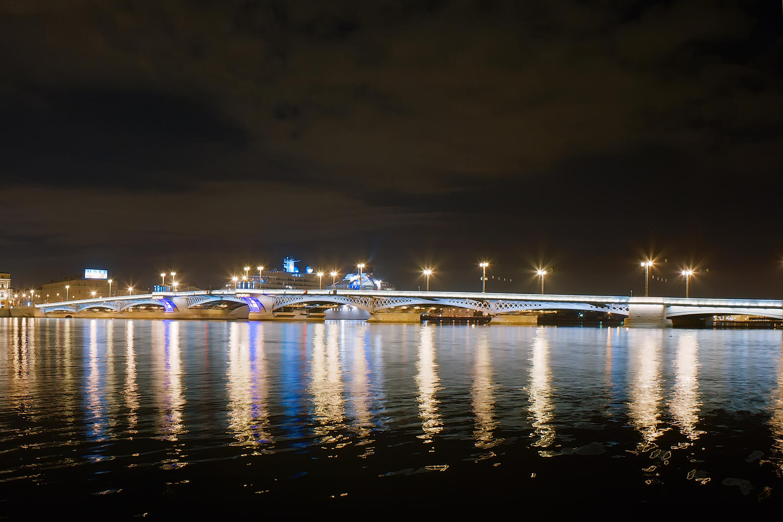 Обои река Санкт-Петербург мост на рабочий стол