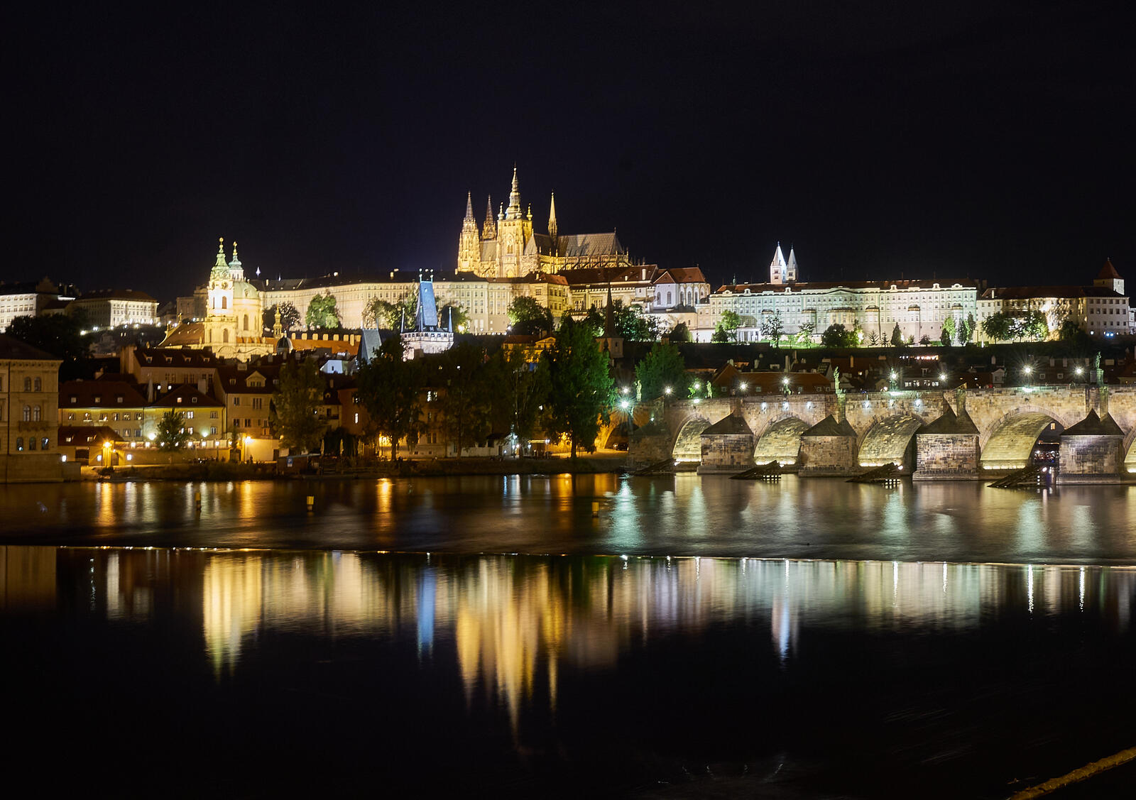Бесплатное фото Ночная Прага