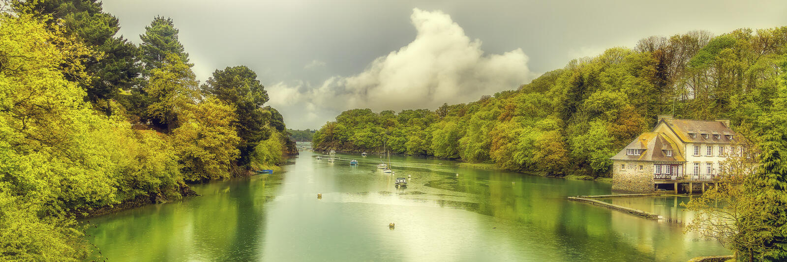 Wallpapers Brittany France river on the desktop