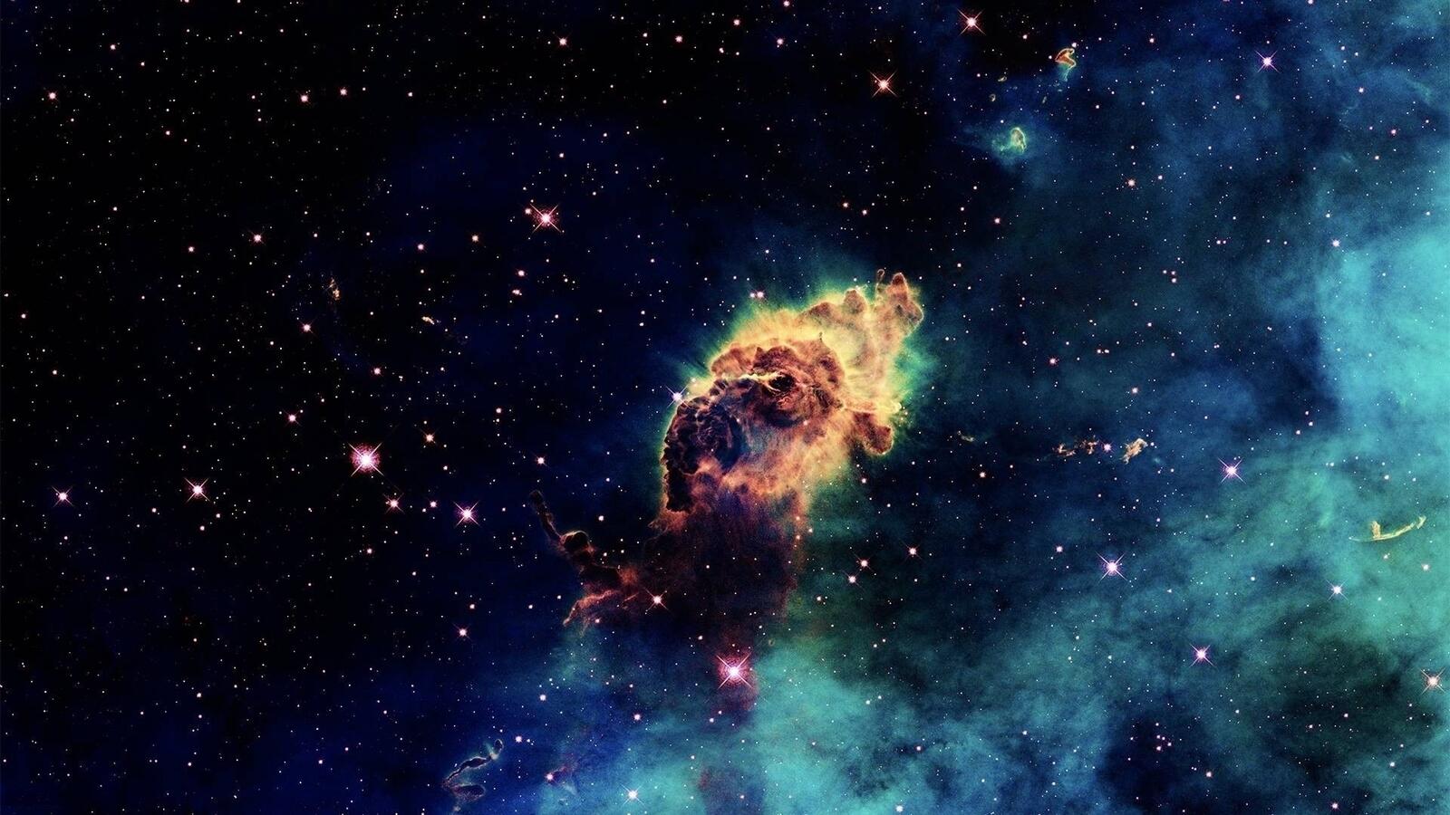 Wallpapers nebula outer space on the desktop