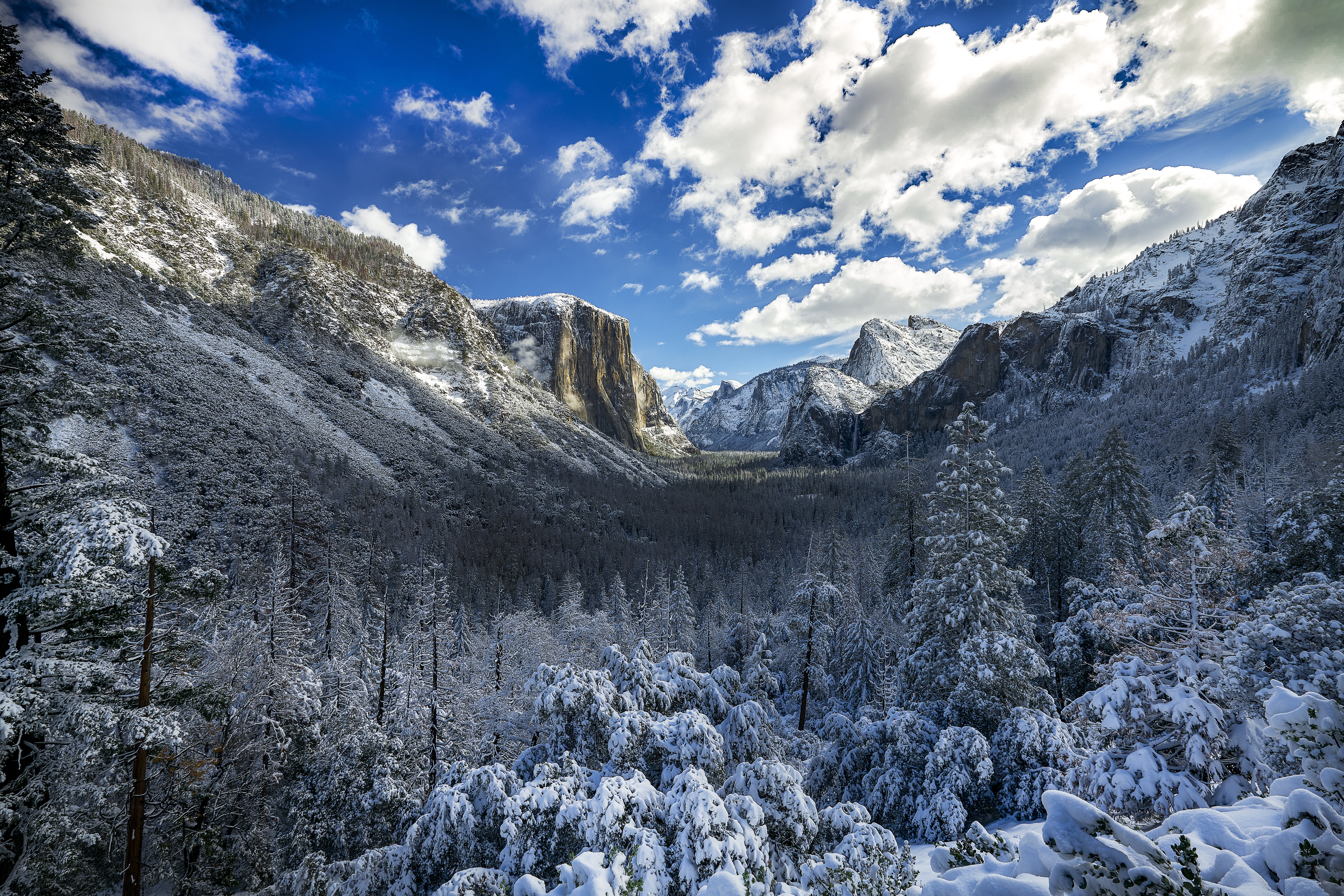 Free photo Winter gorge in California