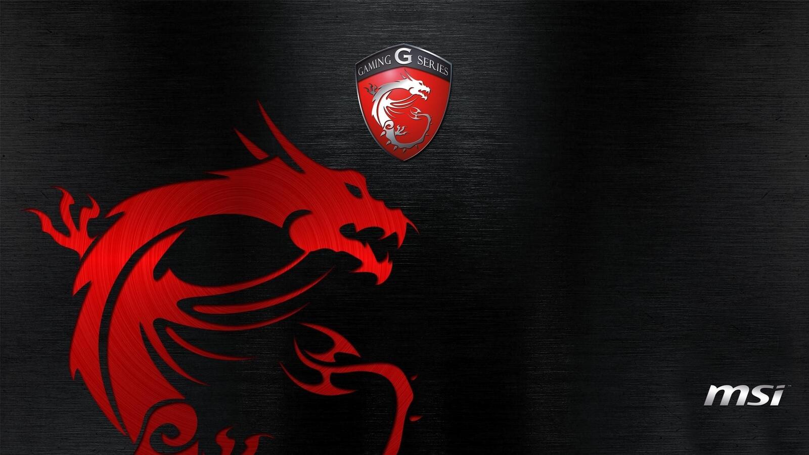 Wallpapers msi dragon logo on the desktop