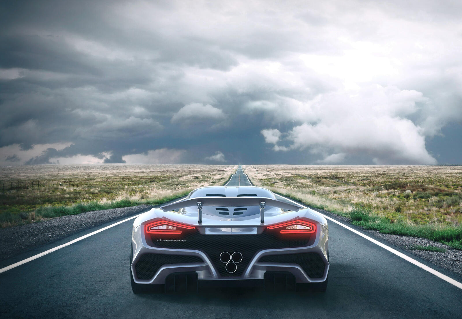 Wallpapers Hennessey supercar track on the desktop