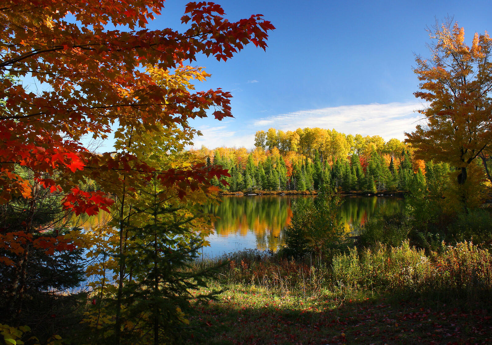 Wallpapers landscape Wisconsin autumn on the desktop