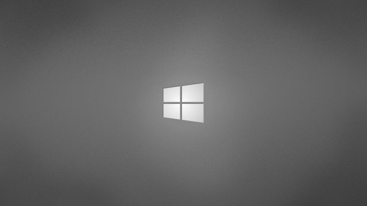 Gray logo Windows 10