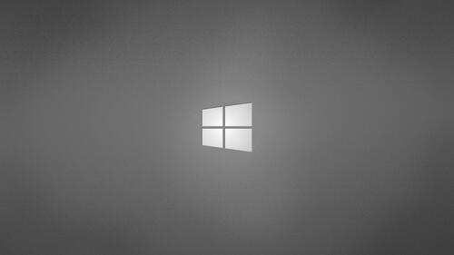 Gray logo Windows 10