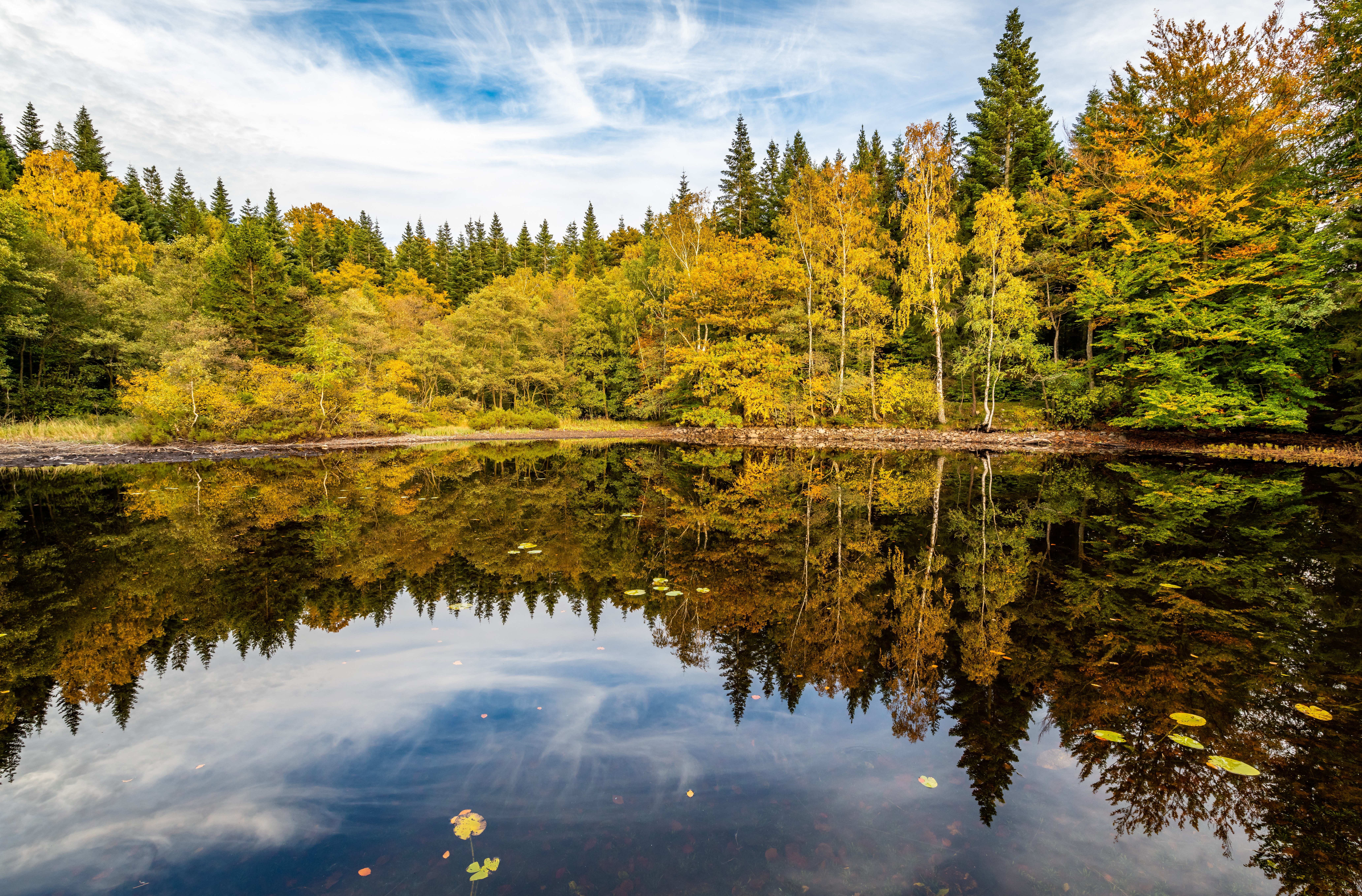 Фото бесплатно озеро, пейзаж, цвета осени