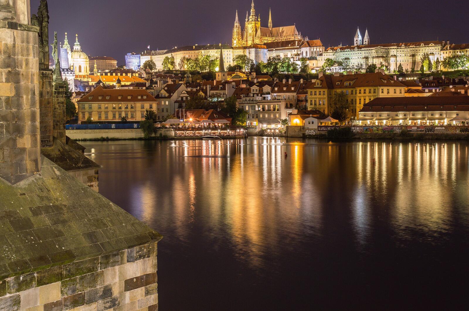 Wallpapers bridges city Czech on the desktop