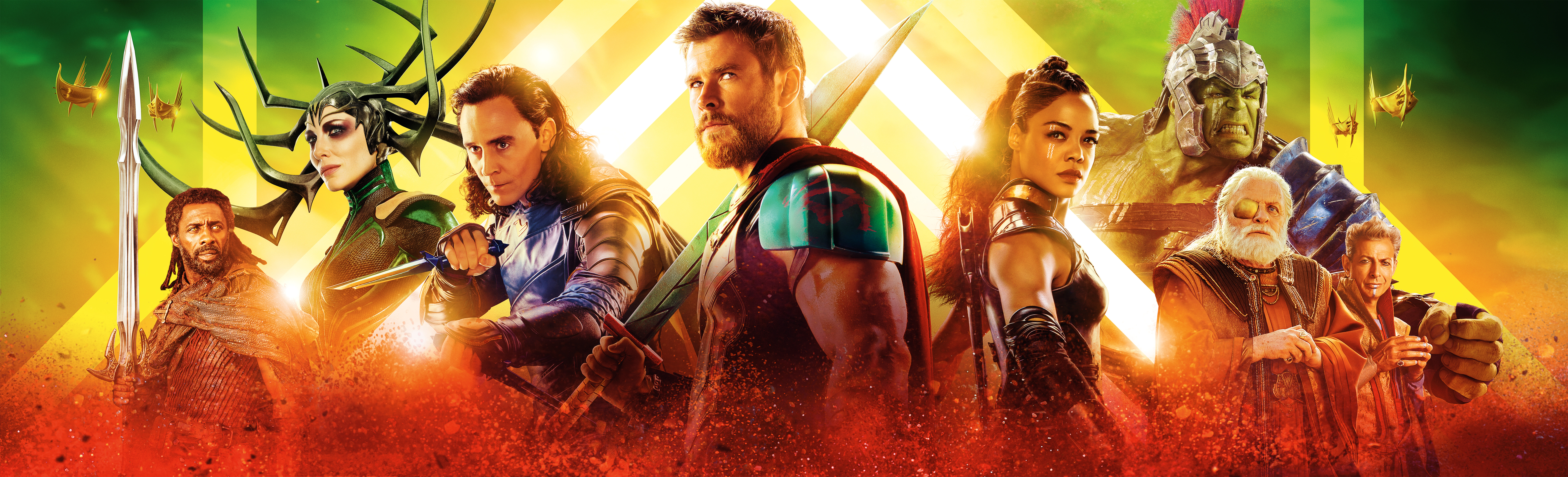 Обои баннер Thor: Ragnarok 2017 фантастика на рабочий стол