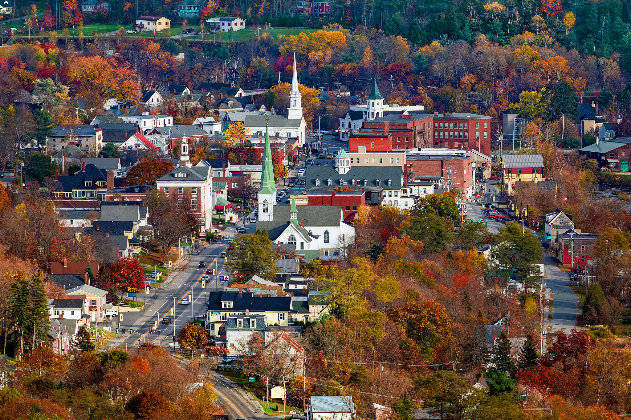 Скачайте бесплатное фото о Нью-Гемпшир Новая Англия Main Street. 