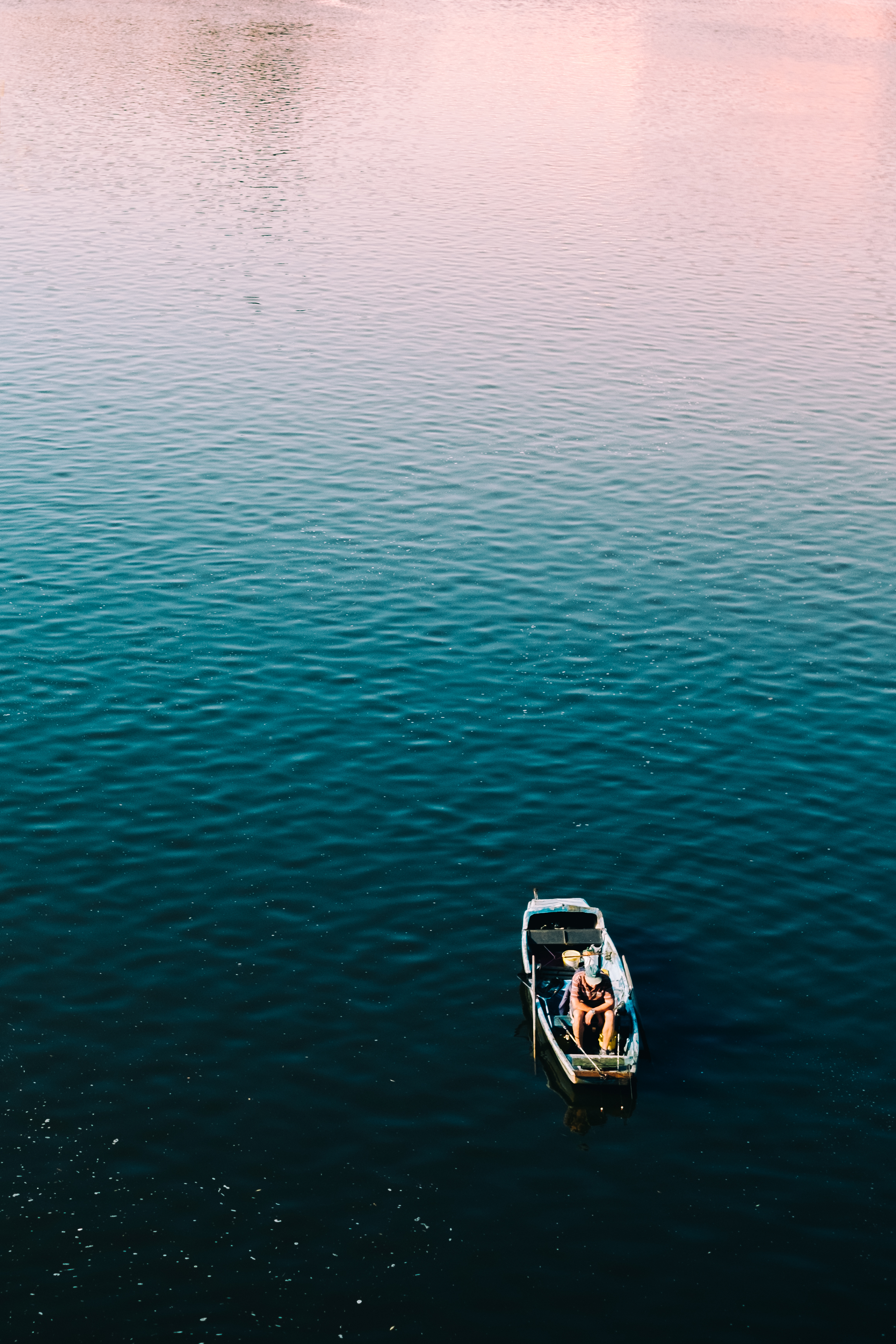 Wallpapers fishing boat morning on the desktop