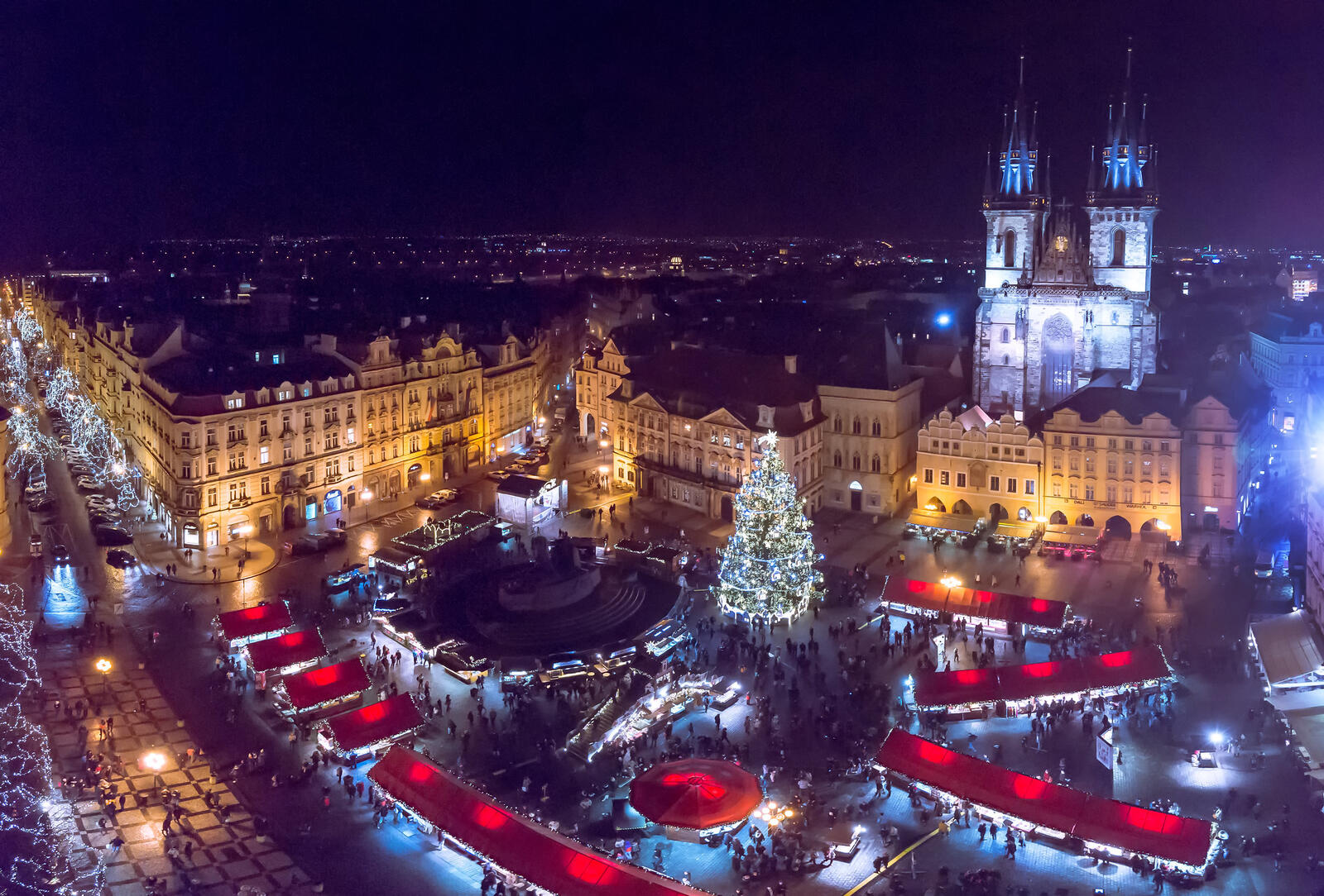 Обои Прага ночные города ночь на рабочий стол